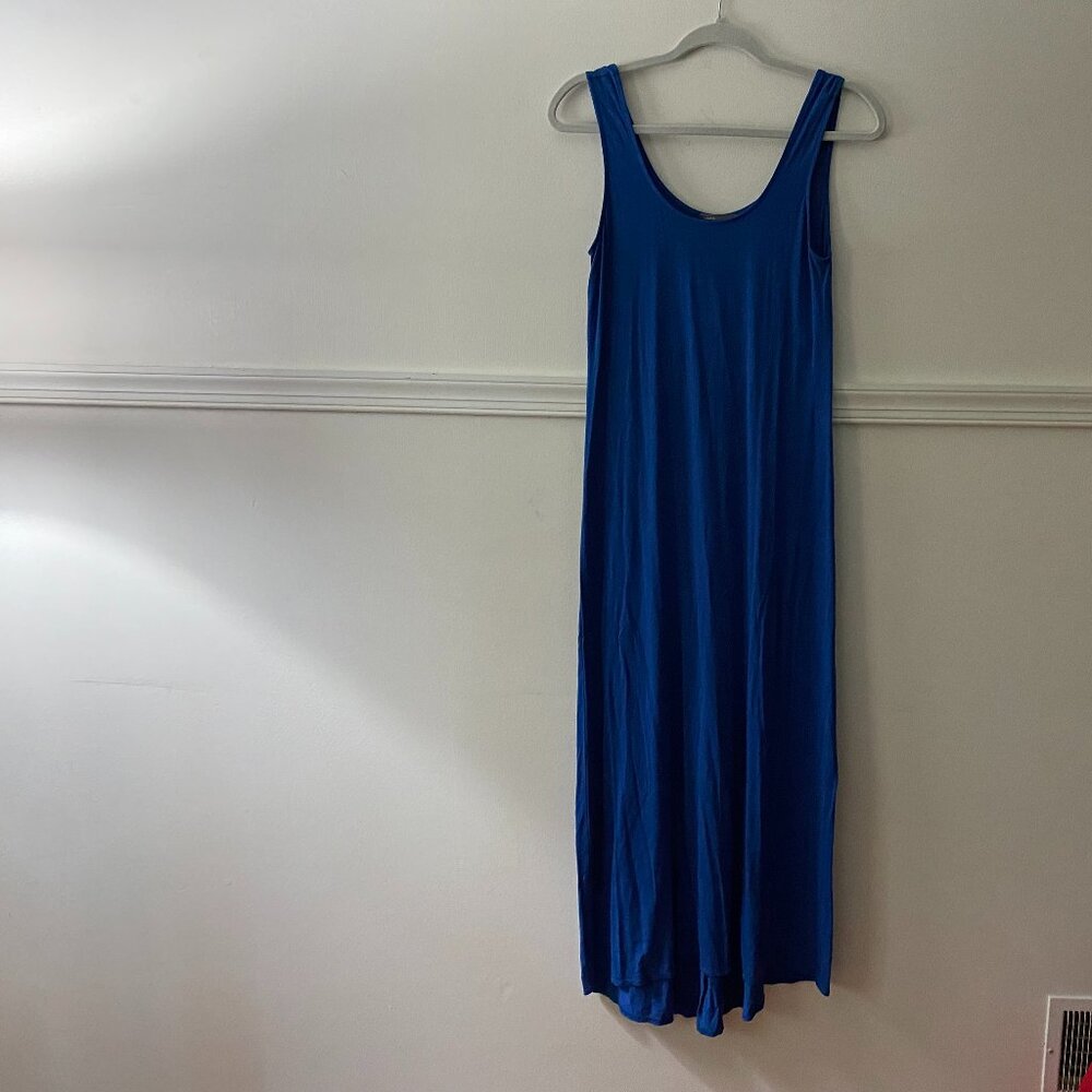 Vince Blue Jersey‎ Sleeveless Maxi Dress Size Medium - Picture 6 of 8